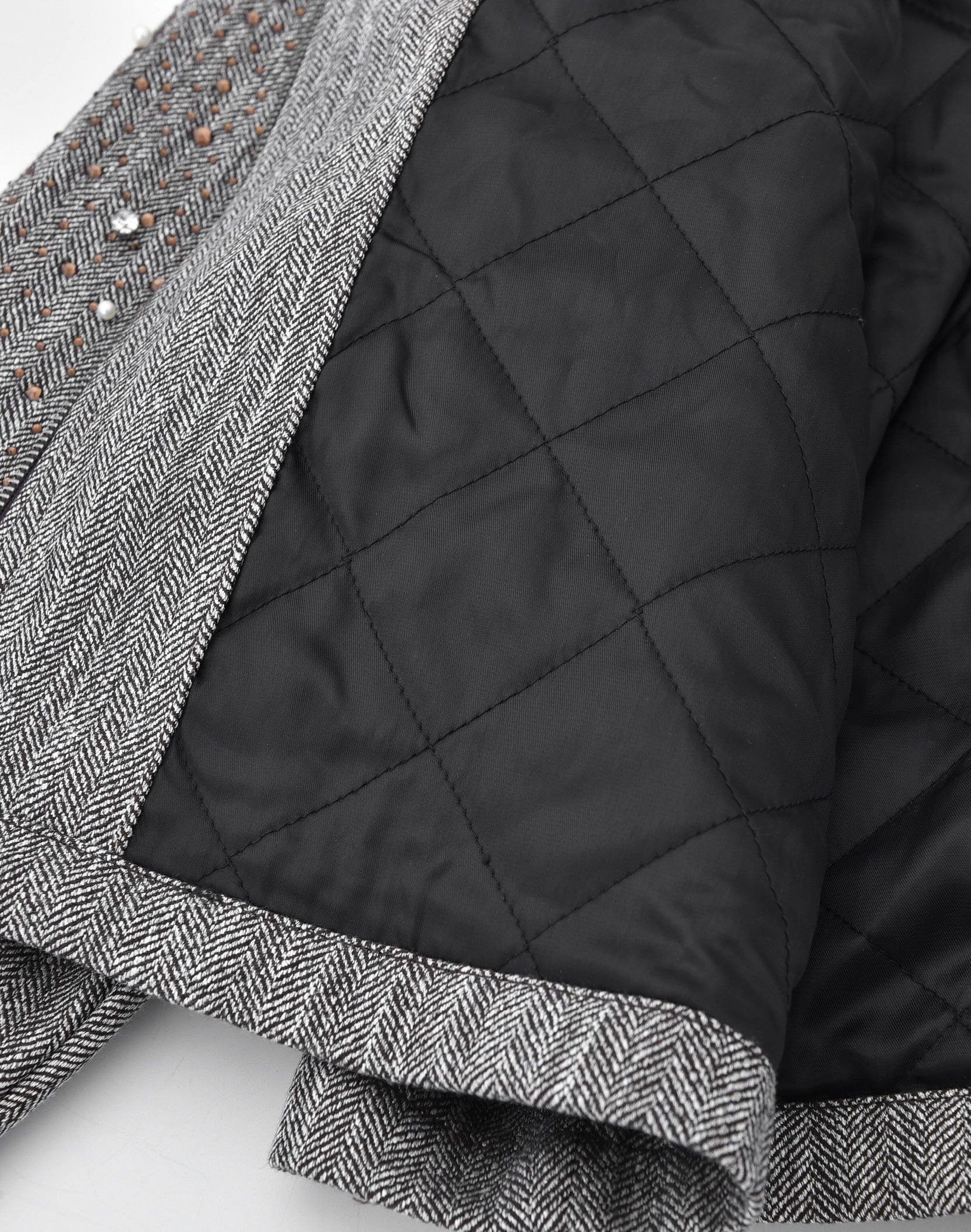 20K Diamond Zipper Jacket in BRN