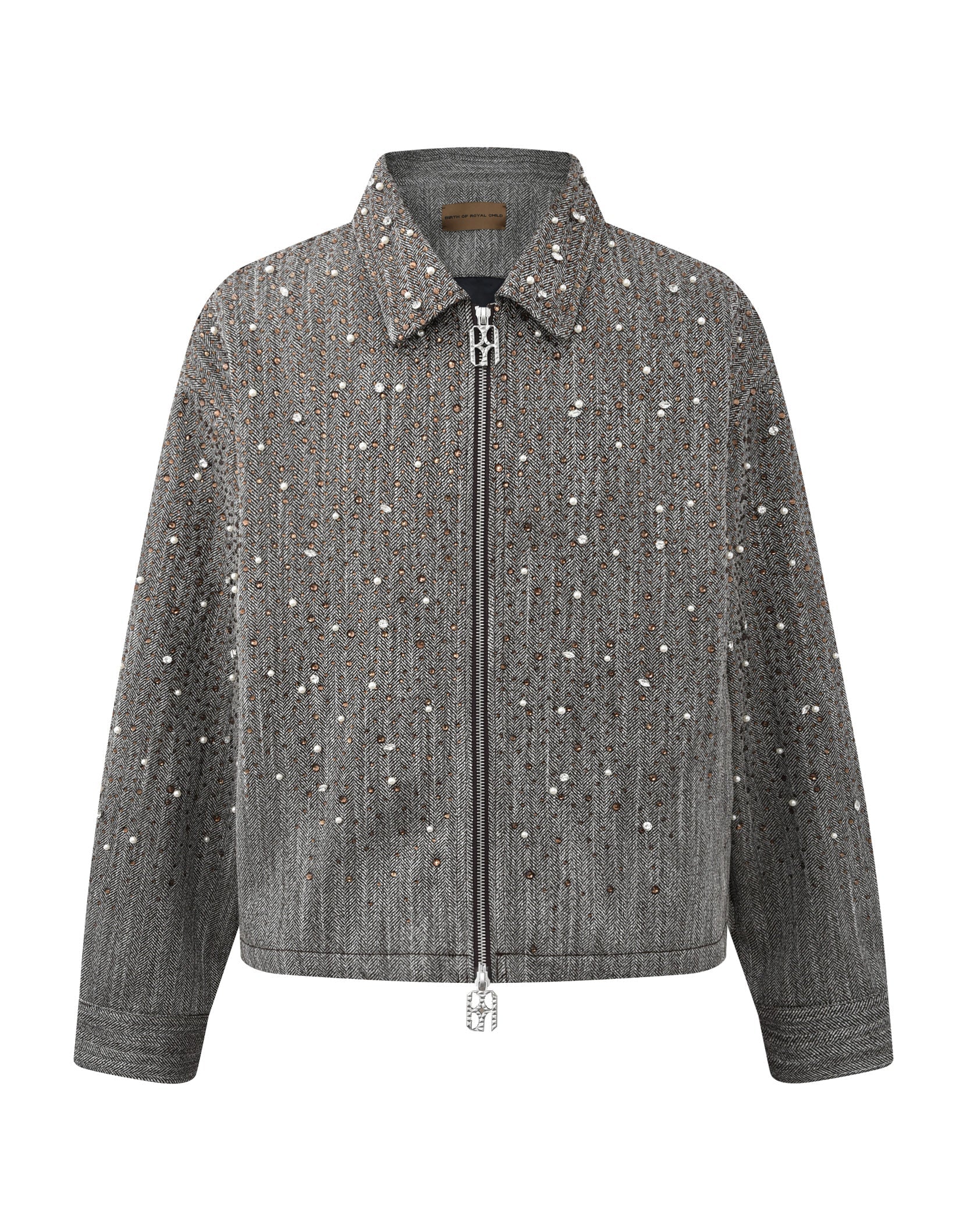 20K Diamond Zipper Jacket in BRN