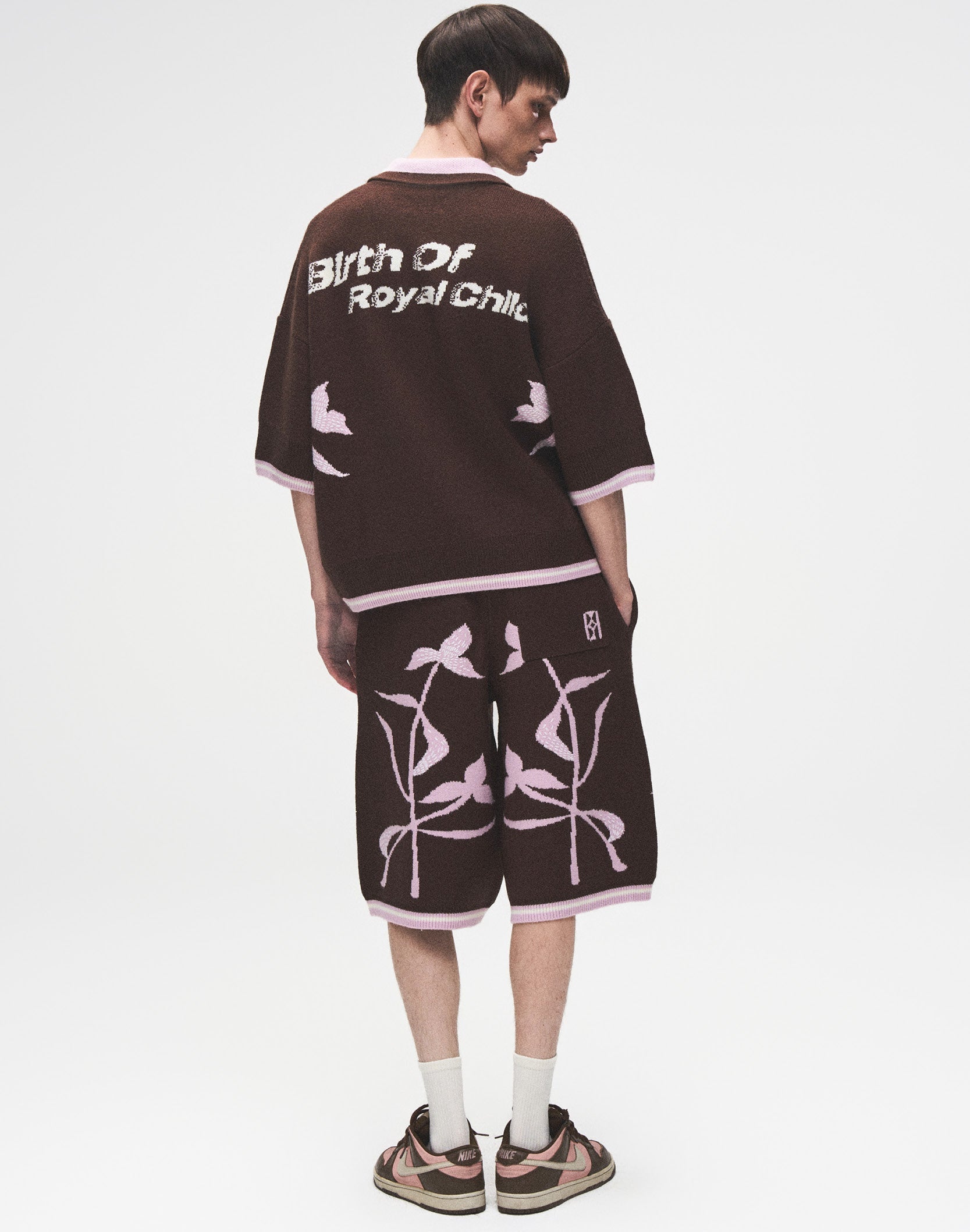 Iris Flower Knitted Set