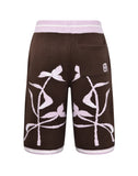 Iris Flower Knitted Shorts