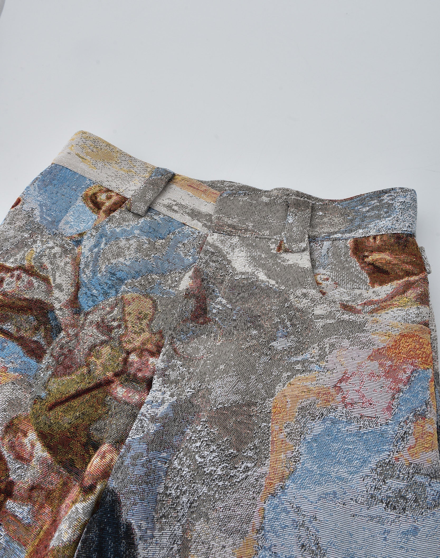 POZZOARTISTIC JACQUARD CARGO PANTS