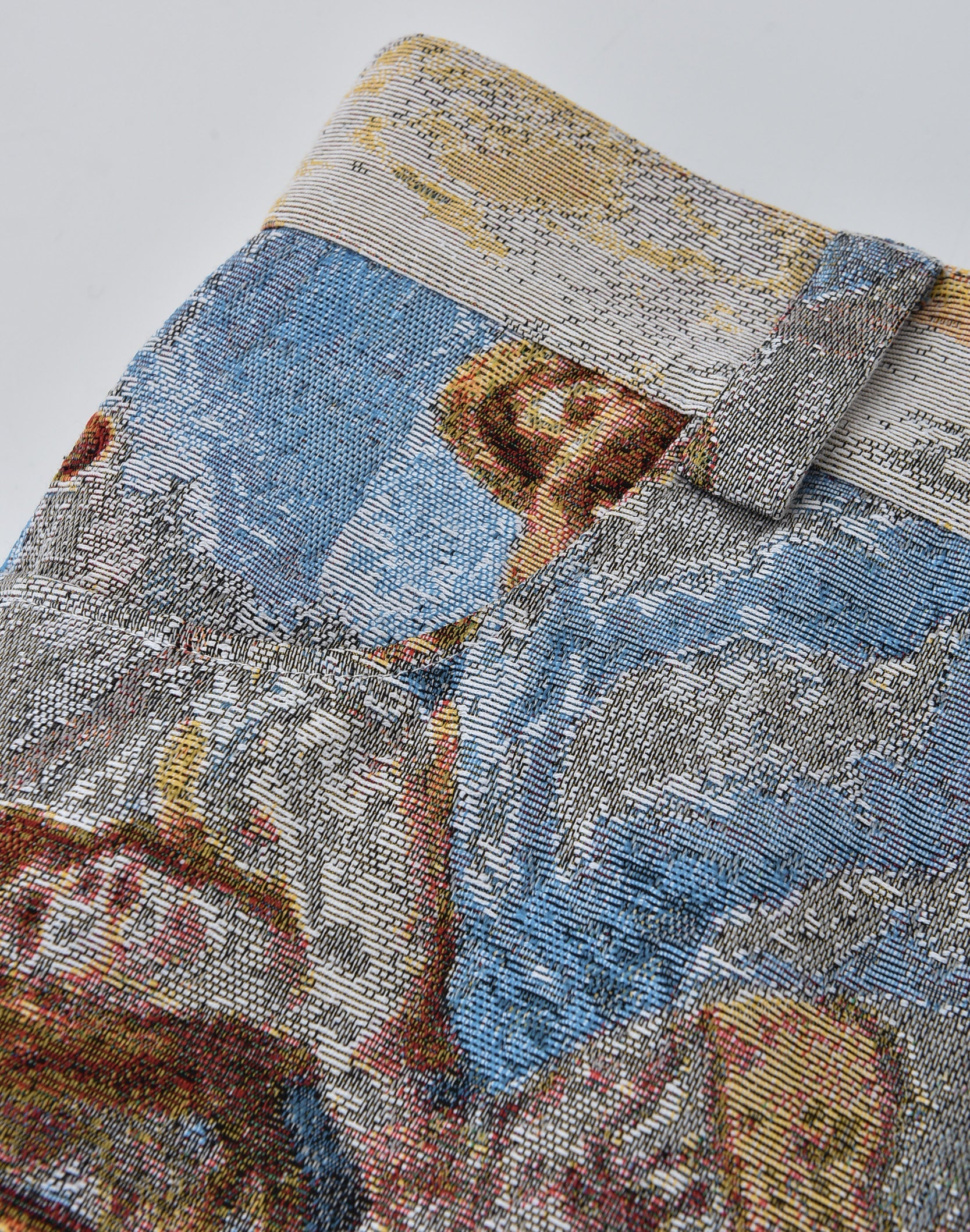 POZZOARTISTIC JACQUARD CARGO PANTS