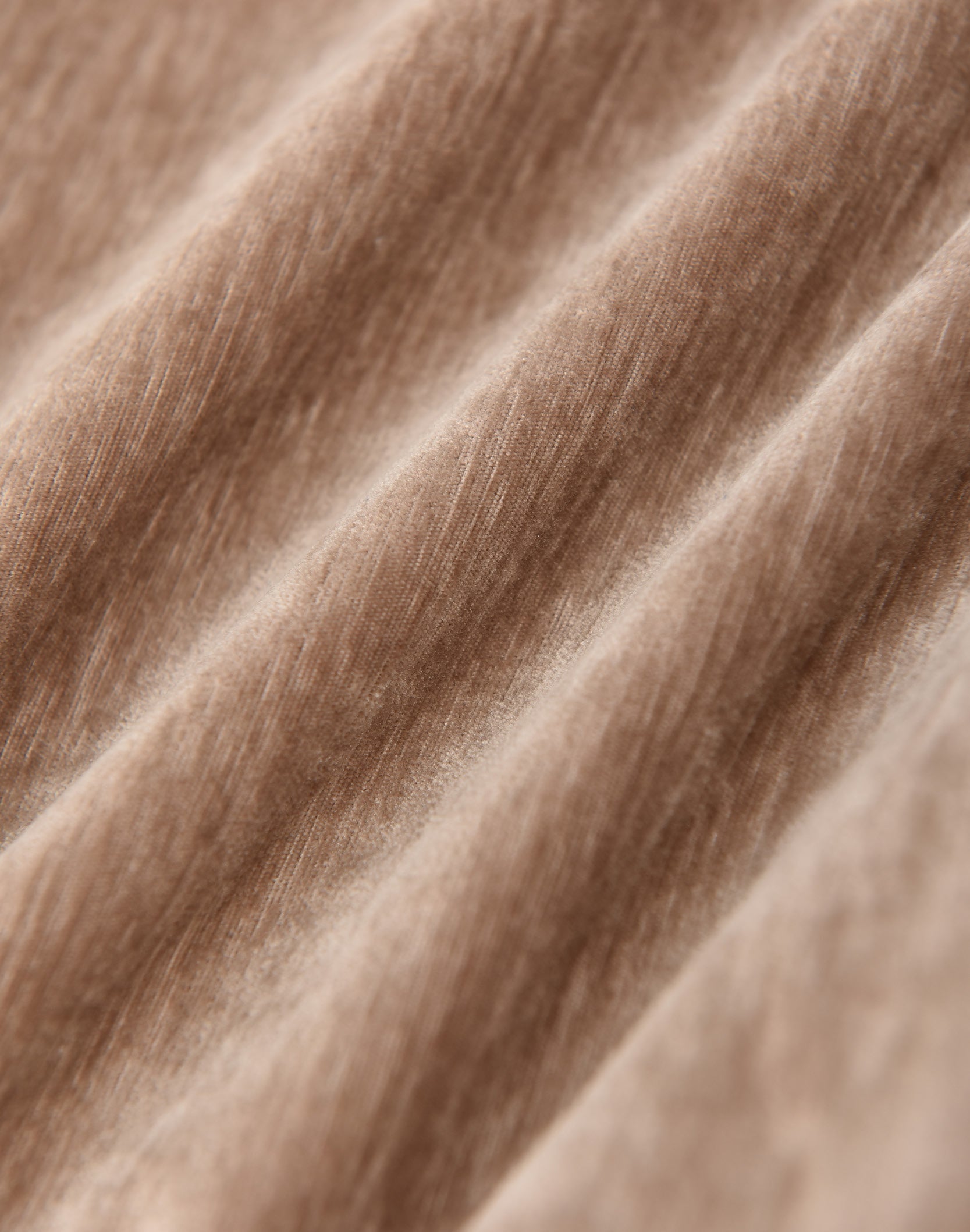 Ruffled Velvet Zipper Hoodie-BRN