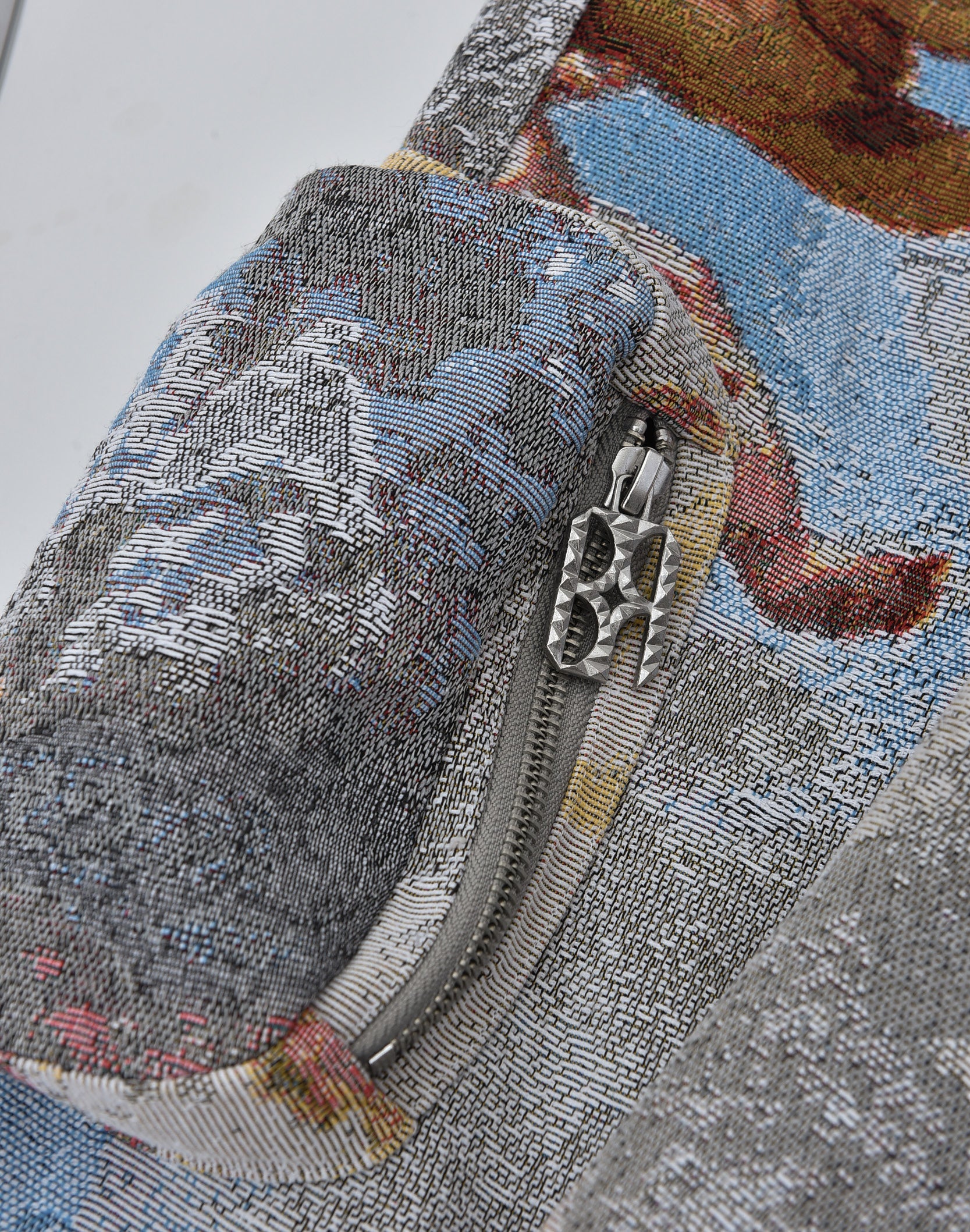 POZZOARTISTIC JACQUARD CARGO PANTS