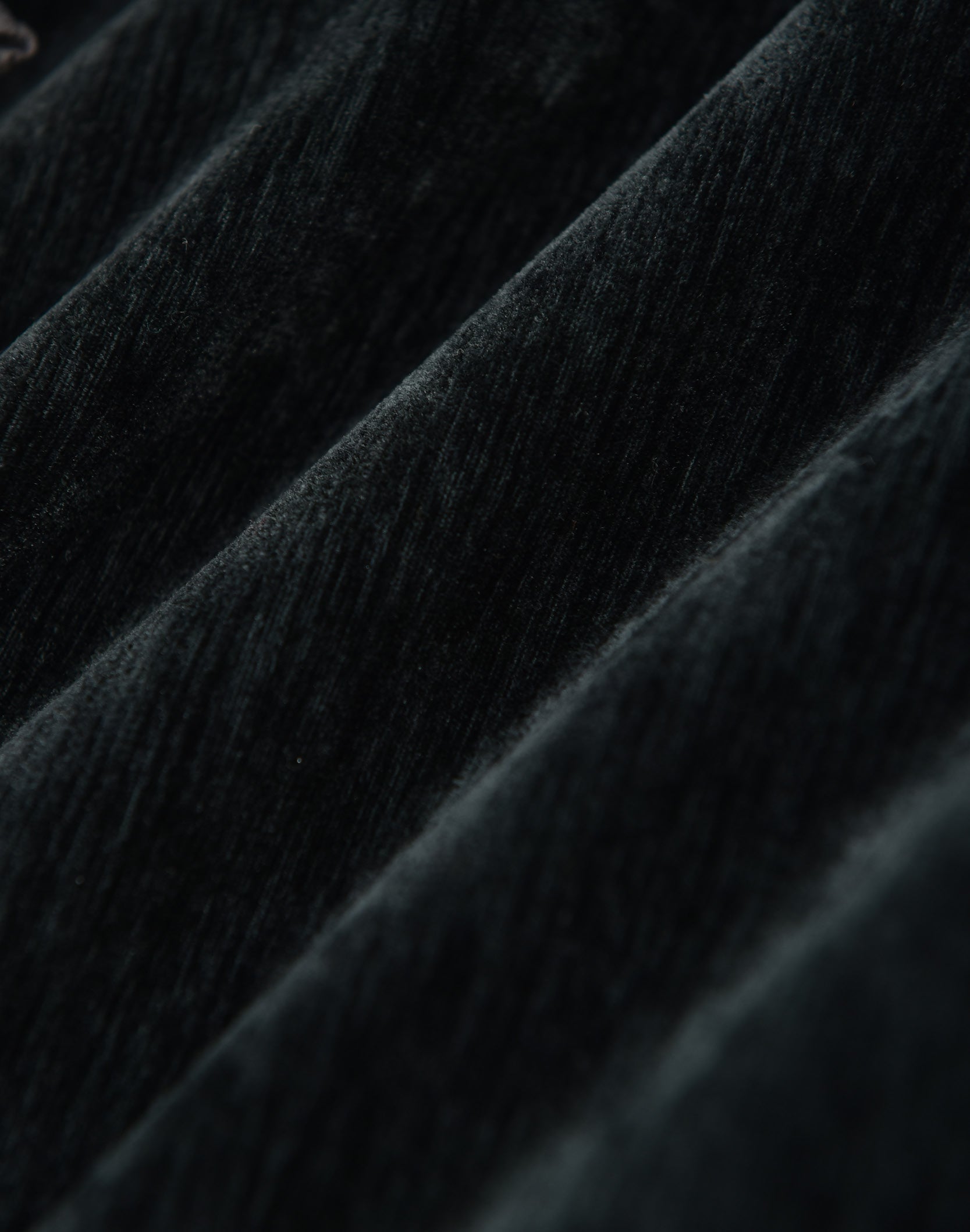 Ruffled Velvet Zipper Hoodie-BLK