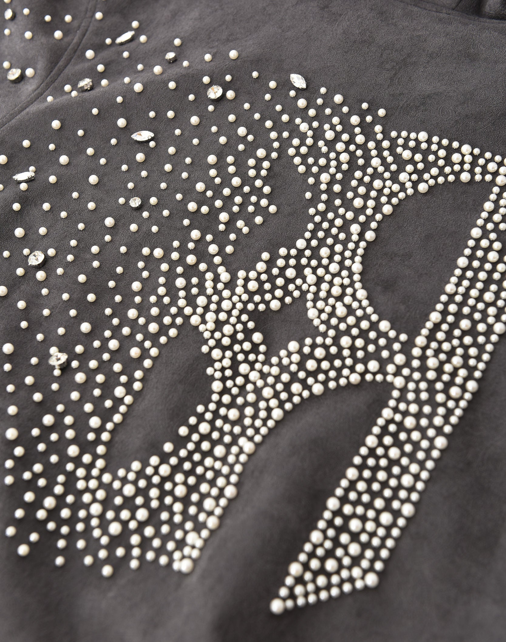 Cashew Blossom Pearl Zipper Hoodie