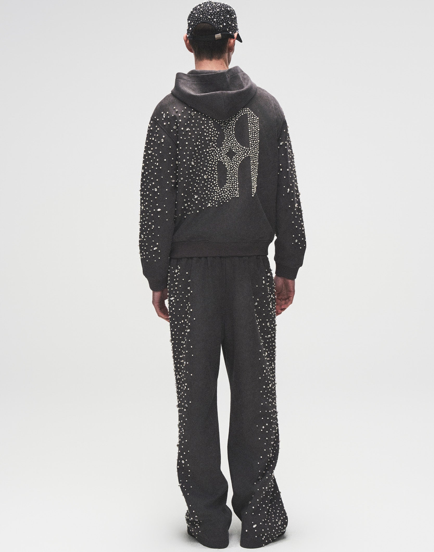 Cashew Blossom Pearl Zipper Hoodie