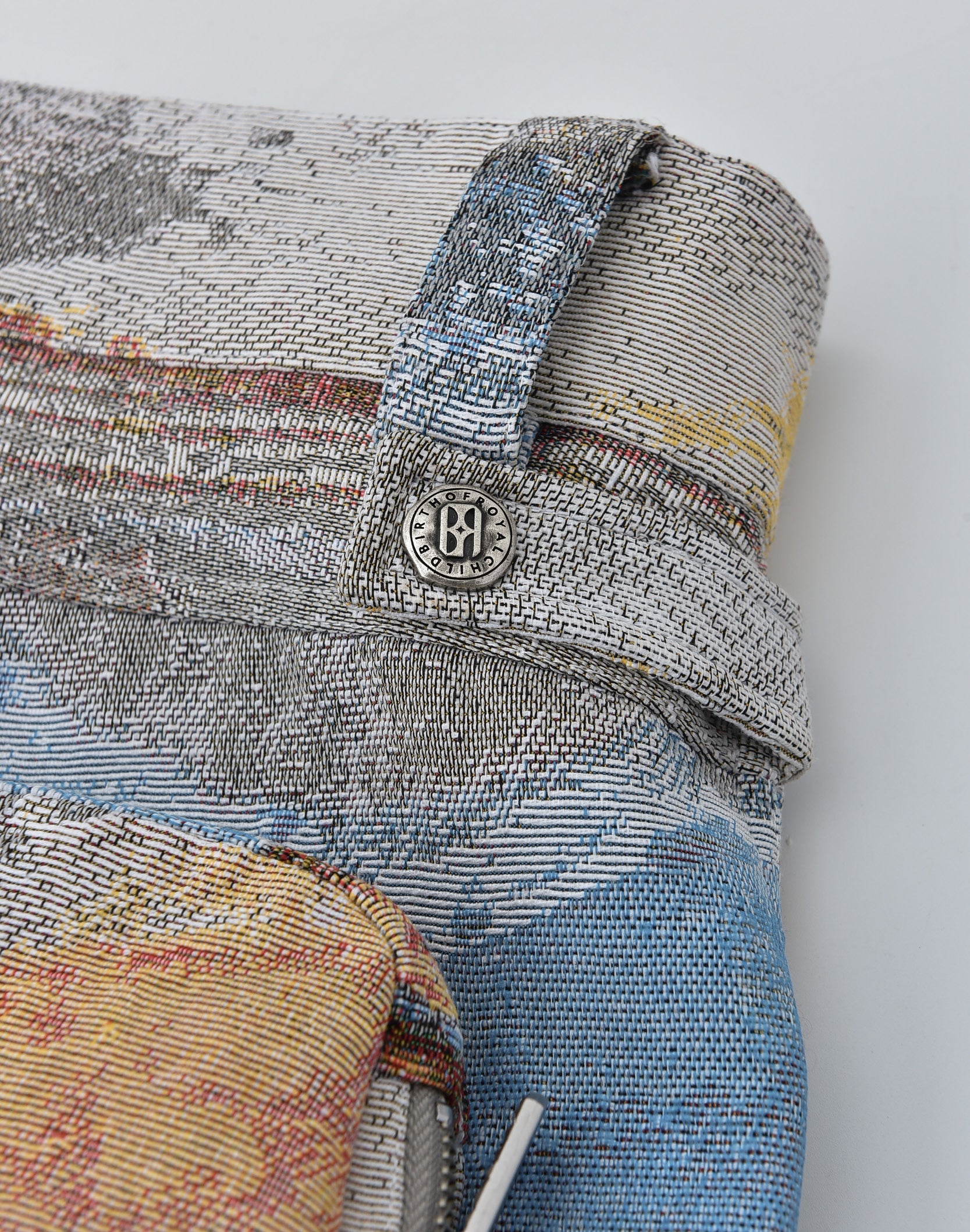 POZZOARTISTIC JACQUARD CARGO PANTS