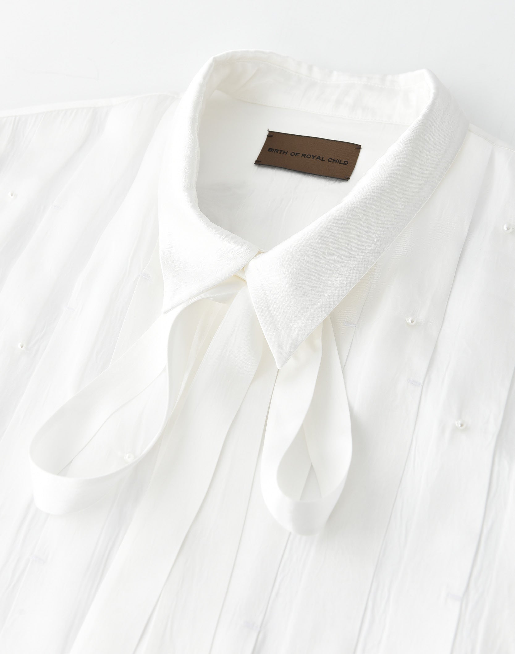 PEARL PLEATED SHIRT
