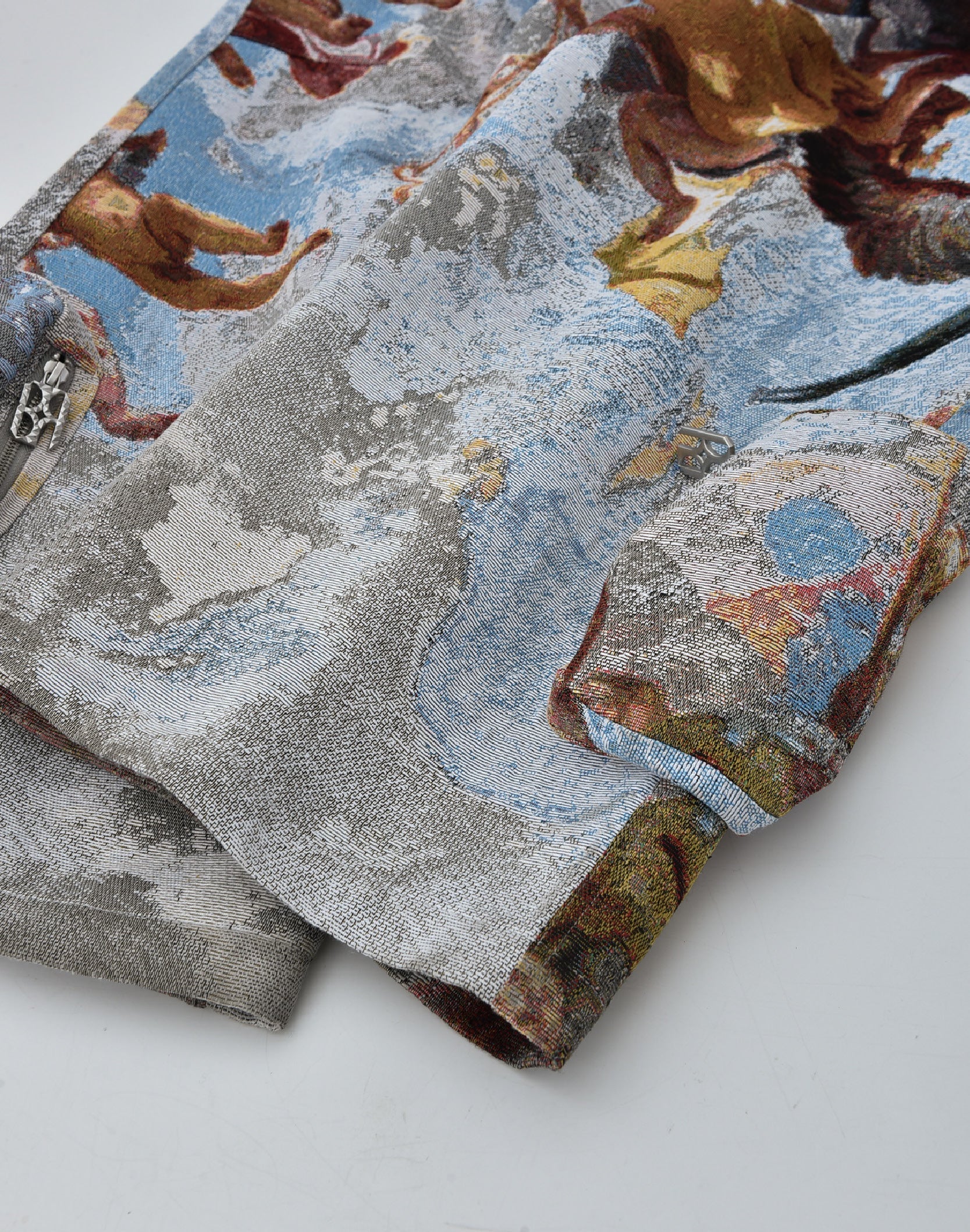 POZZOARTISTIC JACQUARD CARGO PANTS