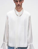 PEARL PLEATED SHIRT