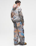 POZZOARTISTIC JACQUARD CARGO PANTS