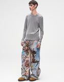 POZZOARTISTIC JACQUARD CARGO PANTS