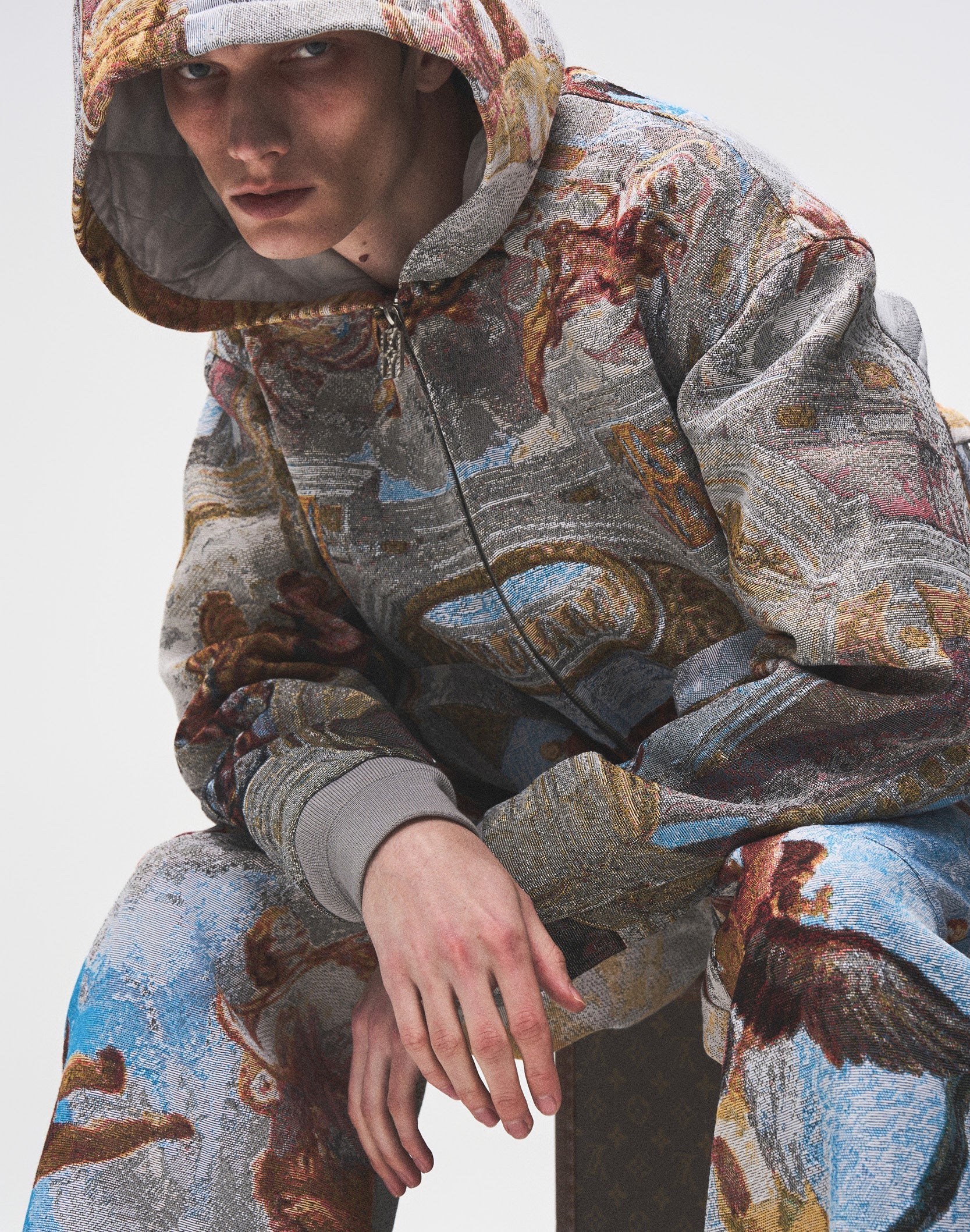 POZZOARTISTIC JACQUARD JACKET