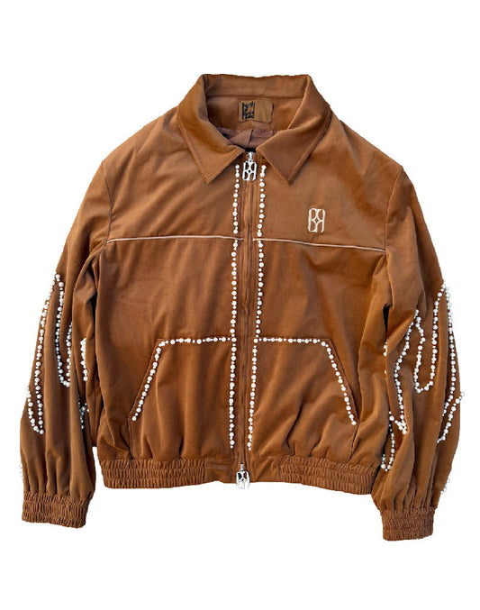 Flame Pearl Velvet Jacket