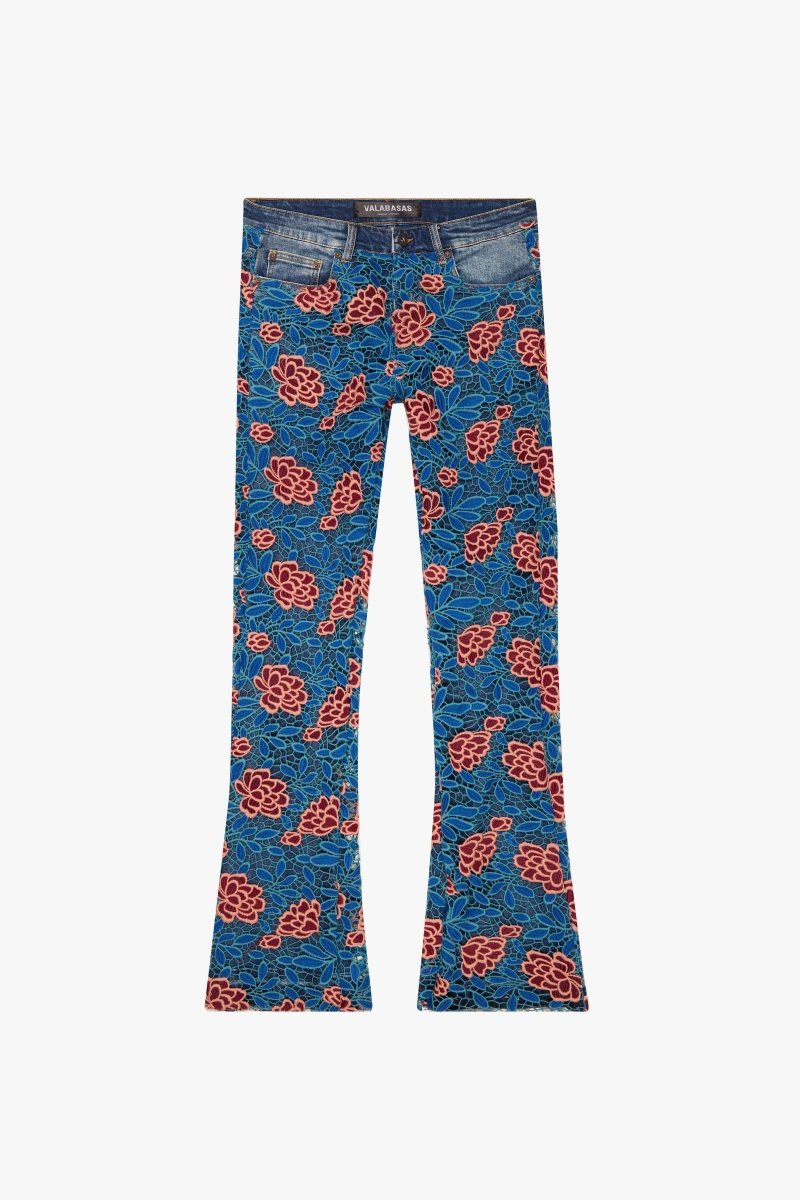 "BOTANIC" STACKED FLARE JEAN OCEANIC HAZE