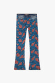 "BOTANIC" STACKED FLARE JEAN OCEANIC HAZE