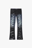 Briggs Stacked Flare Jean Dirty Blue