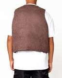EPTM Suede Bubble Vest - Brown
