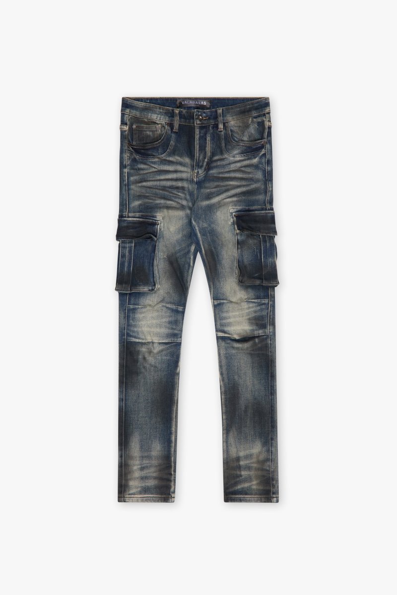 Broken Skinny Jean Dirty Blue