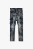 Broken Skinny Jean Dirty Blue