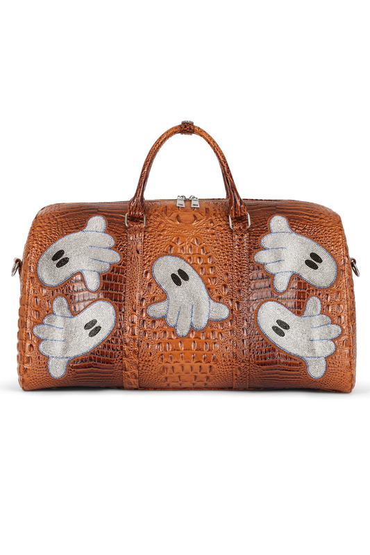 ALLIGATOR GHOST GEM DUFFLE BAG