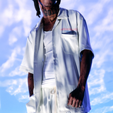 Lux Button Up Shirt (Cream)