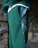 Real Camo Striped Baggy Pants - Hunter Green