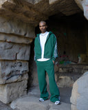 Real Camo Striped Zip Up Hoodie - Hunter Green