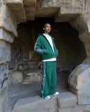 Real Camo Striped Zip Up Hoodie - Hunter Green