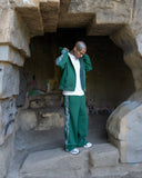 Real Camo Striped Baggy Pants - Hunter Green