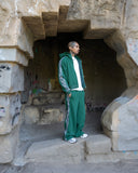 Real Camo Striped Zip Up Hoodie - Hunter Green