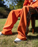 Real Camo Striped Baggy Pants - Orange