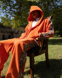 Real Camo Striped Baggy Pants - Orange