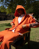 Real Camo Striped Zip Up Hoodie - Orange