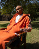 Real Camo Striped Zip Up Hoodie - Orange