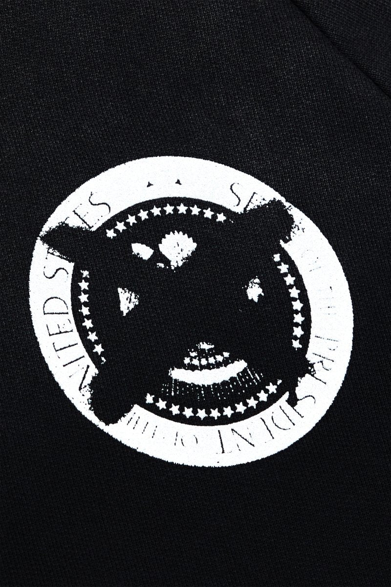 "CAMPAIGN" HOODIE BLACK CROPPED