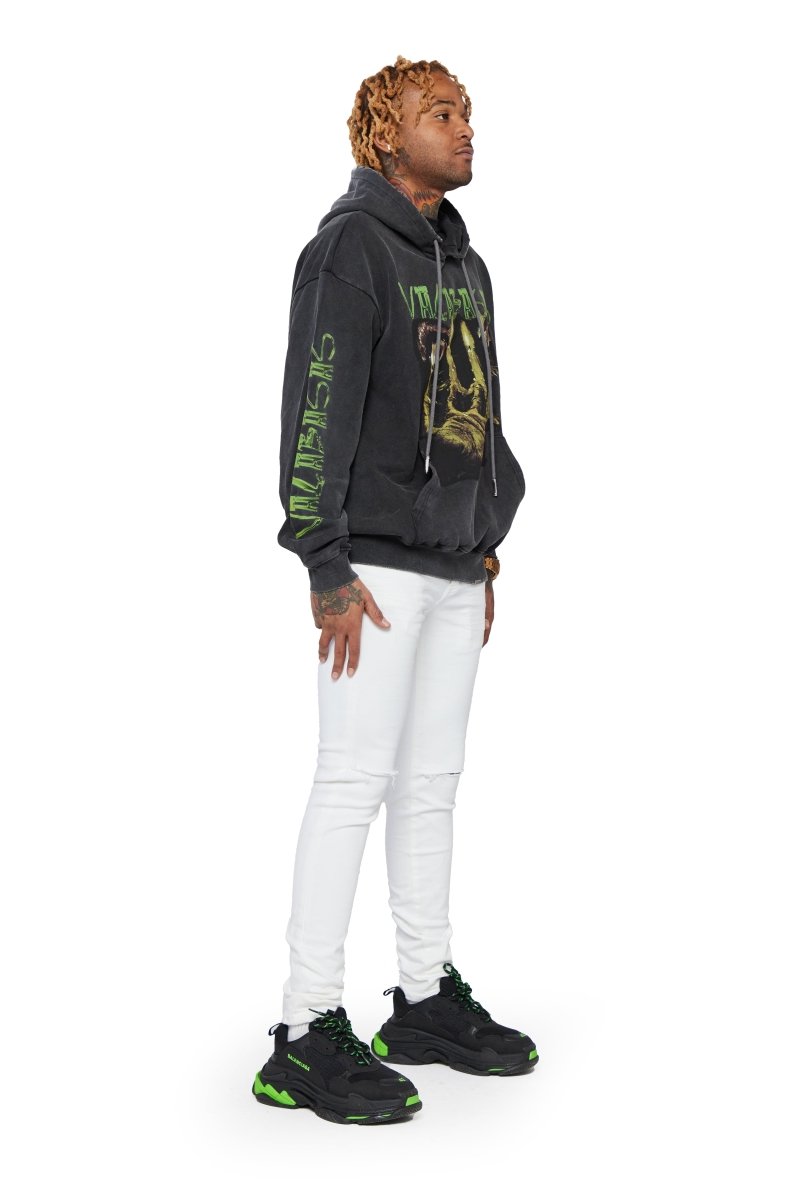 "CANDLE LITE" HOODIE VINTAGE BLACK