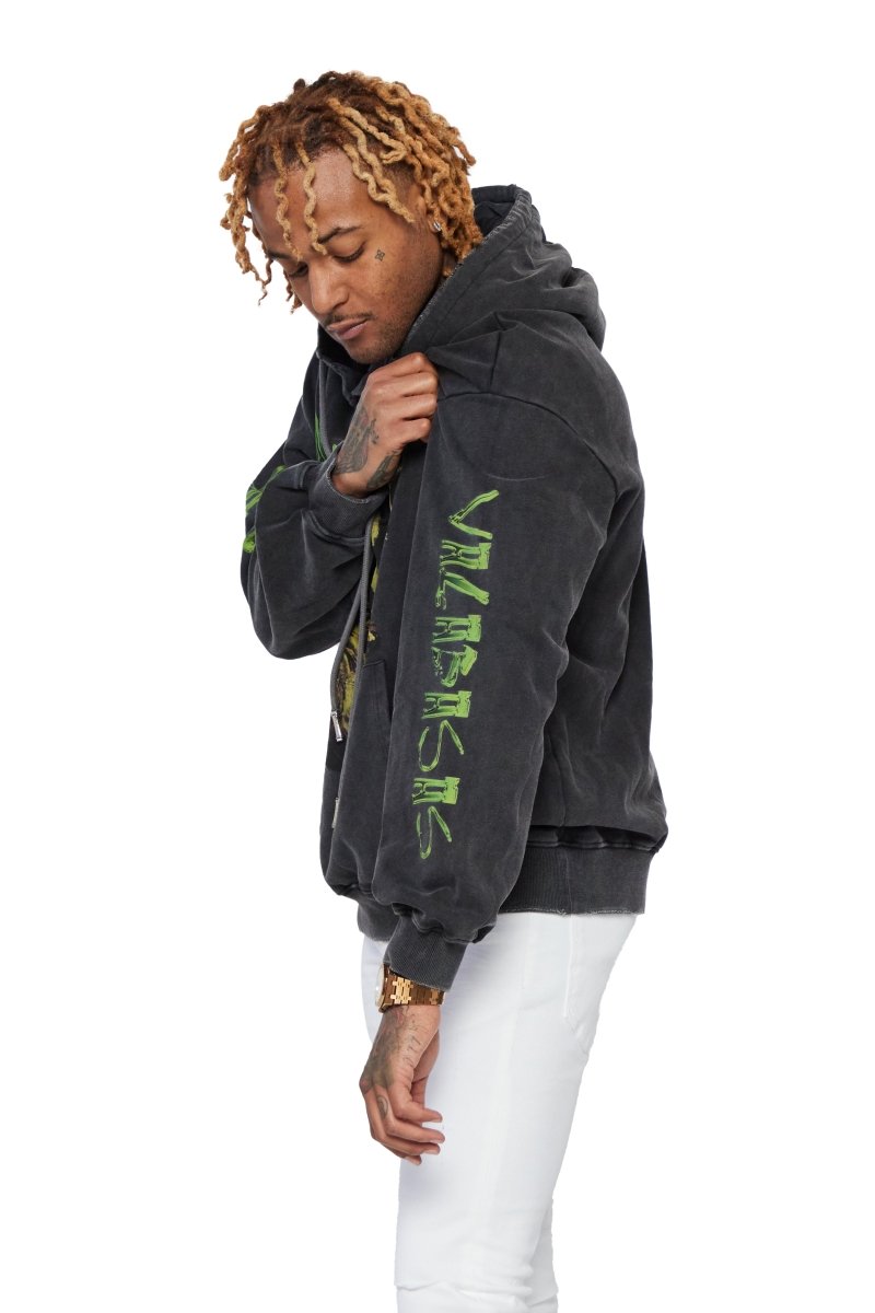 "CANDLE LITE" HOODIE VINTAGE BLACK