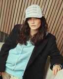 Frozen Beige Suede Cap