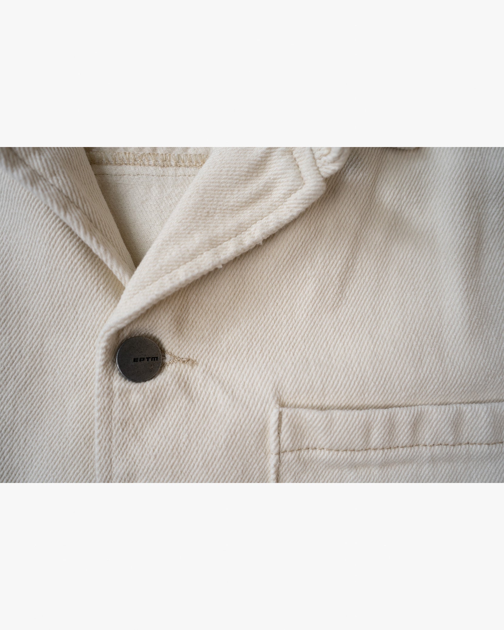 EPTM Boxy Twill Shirt - Cream