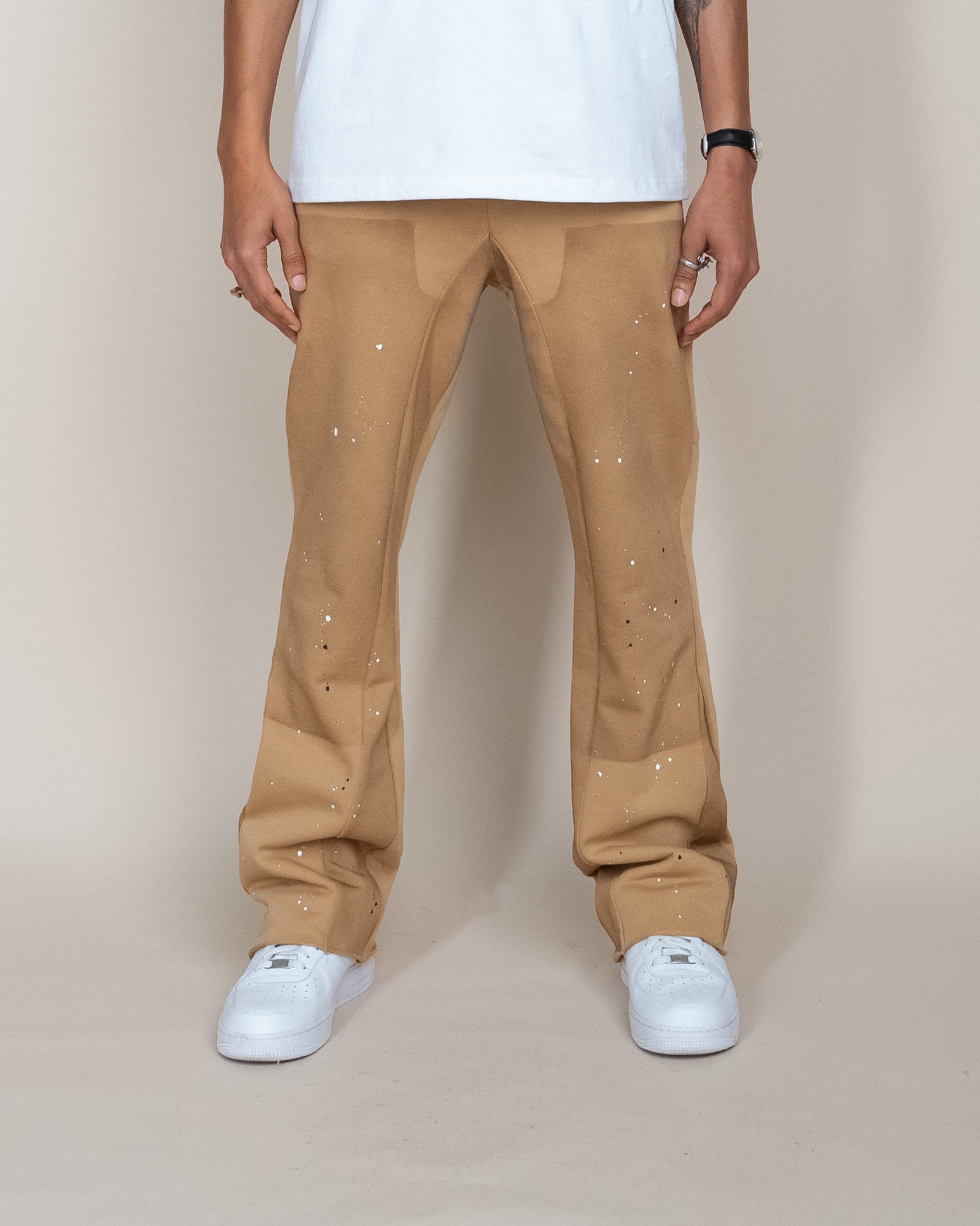 EPTM FRENCH TERRY CARPENTER PANTS - KHAKI