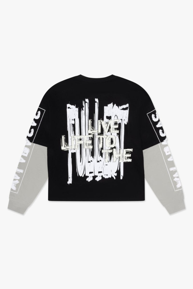 "CASCADA" Long sleeve BLACK