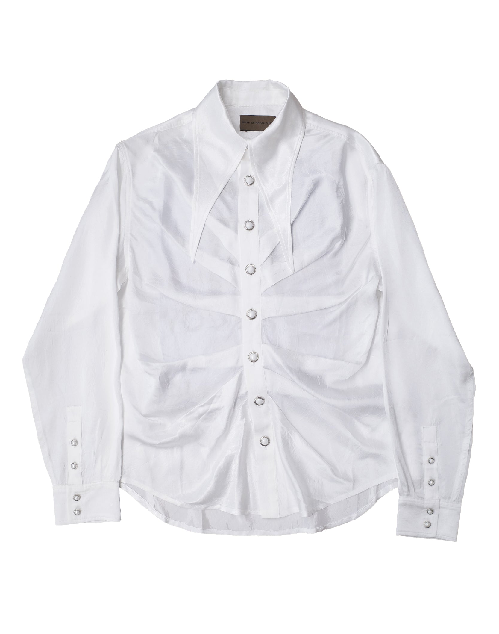 Cascade Pleat Blouse