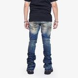 “CASPIAN" SUPER STACKED FLARE JEAN DIRTY VINTAGE