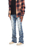 “CASSIUS” STACKED FLARE JEAN LIGHT WASH