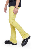 “CASSIUS”  STACKED FLARE JEAN YELLOW