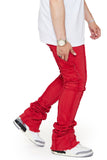 “CHAPTER” STACKED FLARE JEAN RED