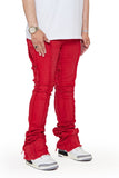 “CHAPTER” STACKED FLARE JEAN RED