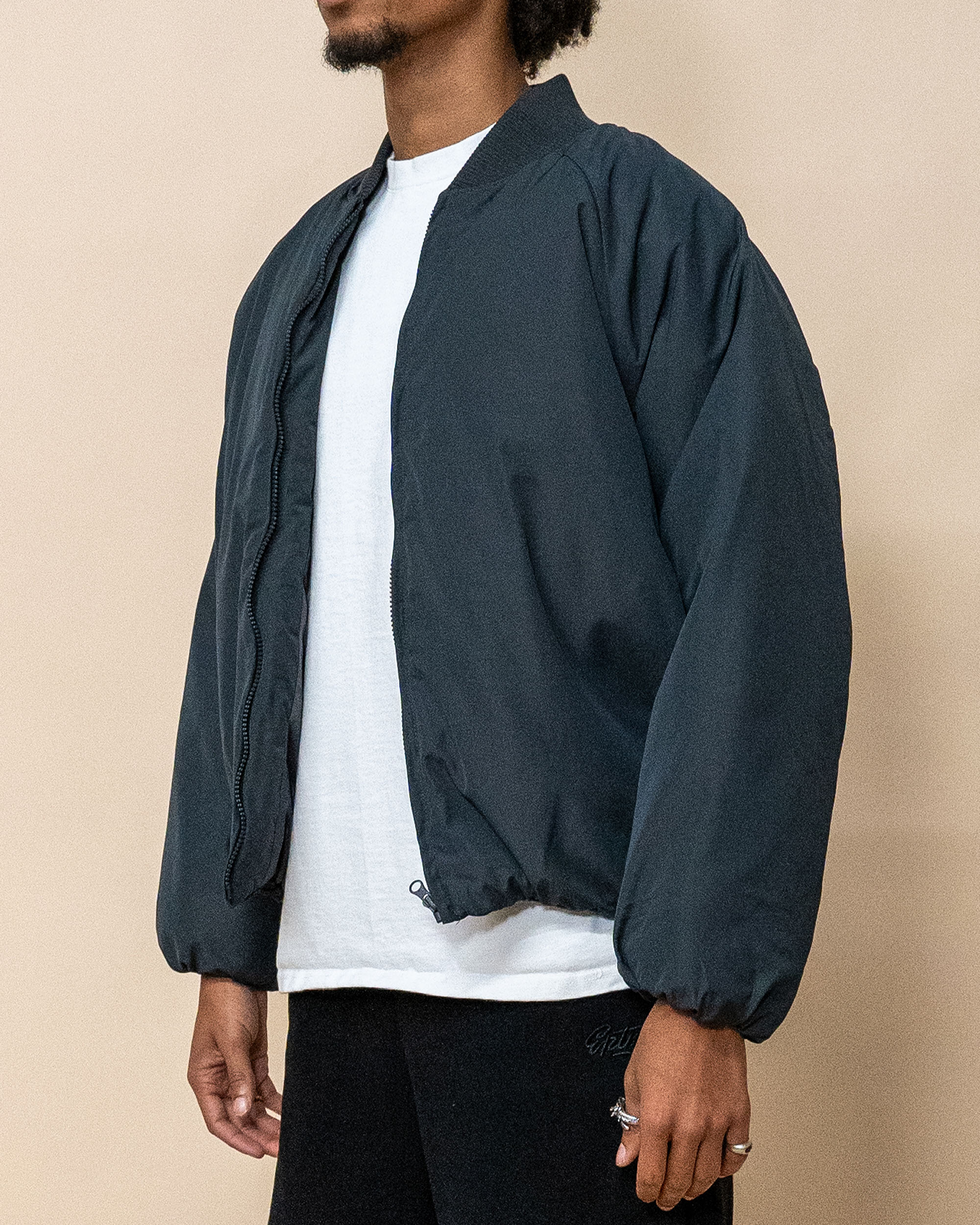EPTM Capital Cropped Bomber - Charcoal